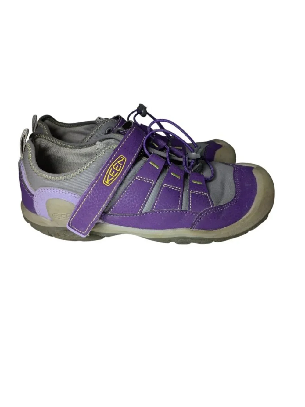 Keen Knotch Hollow Shoes Girls 5 Hiking Athletic Water Sporty Purple Gray